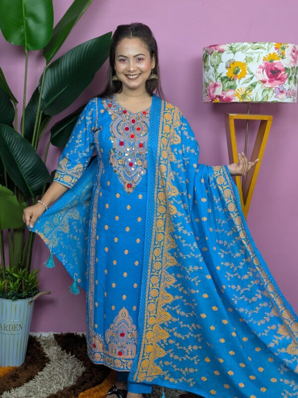 Luminous Blue Ethnic