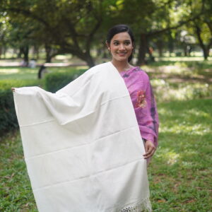 সাদা প্রিমিয়াম শাল চাদর