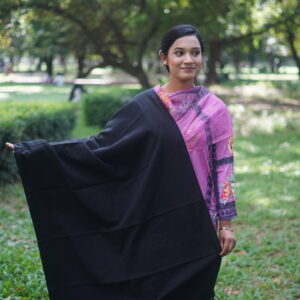 কালো প্রিমিয়াম শাল চাদর